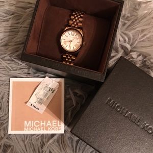 Rose gold slim Michael Kors Watch
